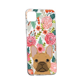 Husa Dog and Flowers, pentru Samsung Galaxy S20 Ultra, rezistenta la uzura, anti-alunecare, din silicon Premium, 637 Husa Dog and Flowers, pentru Samsung Galaxy S20 Ultra, rezistenta la uzura, anti-alunecare, din silicon Premium, 637