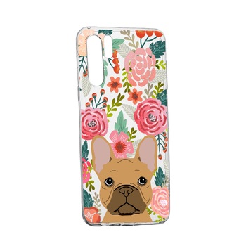 Husa Dog and Flowers, pentru Samsung Galaxy Note 10 Plus, rezistenta la uzura, anti-alunecare, din silicon Premium, 637 Husa Dog and Flowers, pentru Samsung Galaxy Note 10 Plus, rezistenta la uzura, anti-alunecare, din silicon Premium, 637