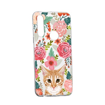 Husa Cat and Flowers, pentru Xiaomi Mi A2 Lite/ Redmi 6 Pro, rezistenta la uzura, anti-alunecare, din silicon Premium, 638 Husa Cat and Flowers, pentru Xiaomi Mi A2 Lite/ Redmi 6 Pro, rezistenta la uzura, anti-alunecare, din silicon Premium, 638