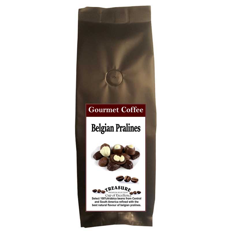 Cafea cu aroma Praline ,boabe 400gr,Treasure