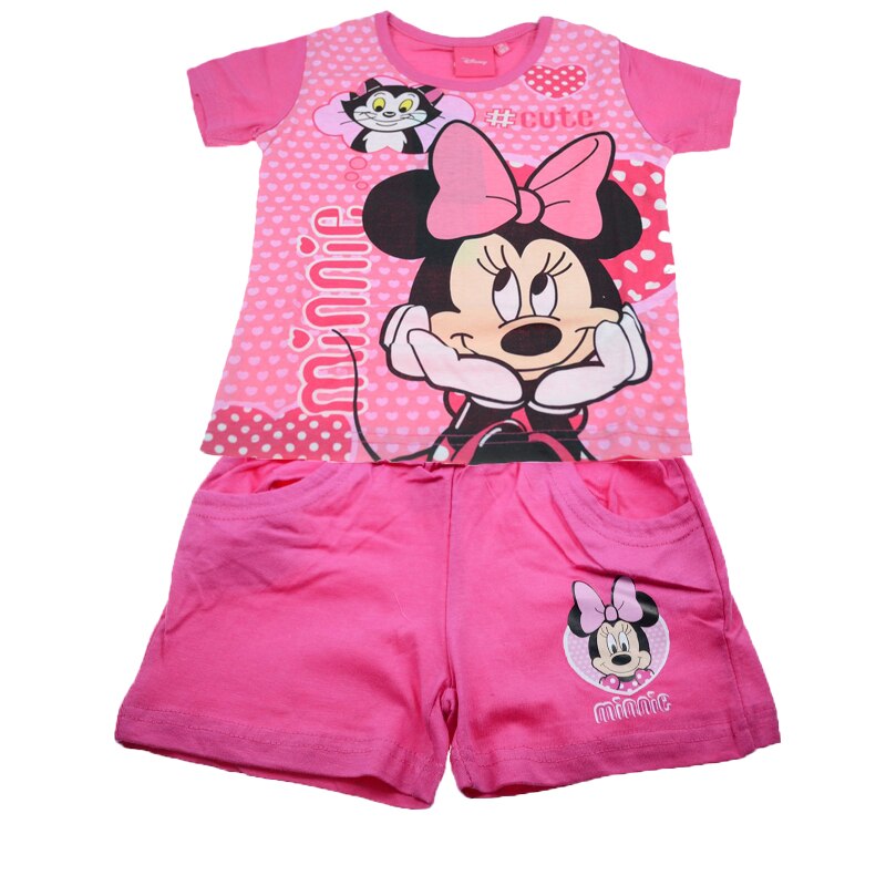 Compleu 2 piese de vara fete Minnie Mouse Setino MIC-G-OUTWEAR-08F, Multicolor