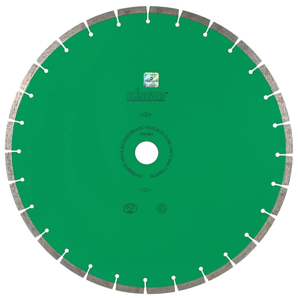 Disc diamantat Distar UNI H, Dimensiune 500 x 50 x 10 mm, Taiere granit