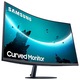 Монитор Gaming LED VA Samsung 32", Извит, Full HD, Display Port, FreeSync, Черен, T55
