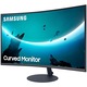 Монитор Gaming LED VA Samsung 32", Извит, Full HD, Display Port, FreeSync, Черен, T55