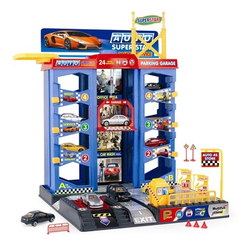 Set de joaca, Zola, garaj cu 4 etaje cu 3 vehicule si benzinarie Set de joaca, Zola, garaj cu 4 etaje cu 3 vehicule si benzinarie