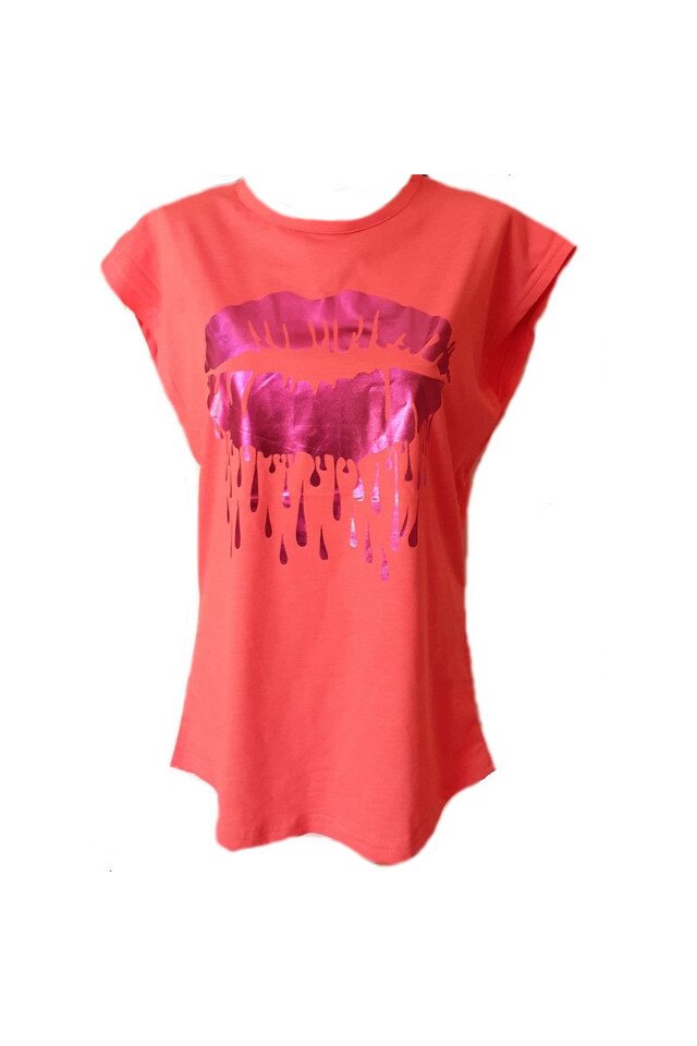 Tricou Inkastyl T004A culoare corai