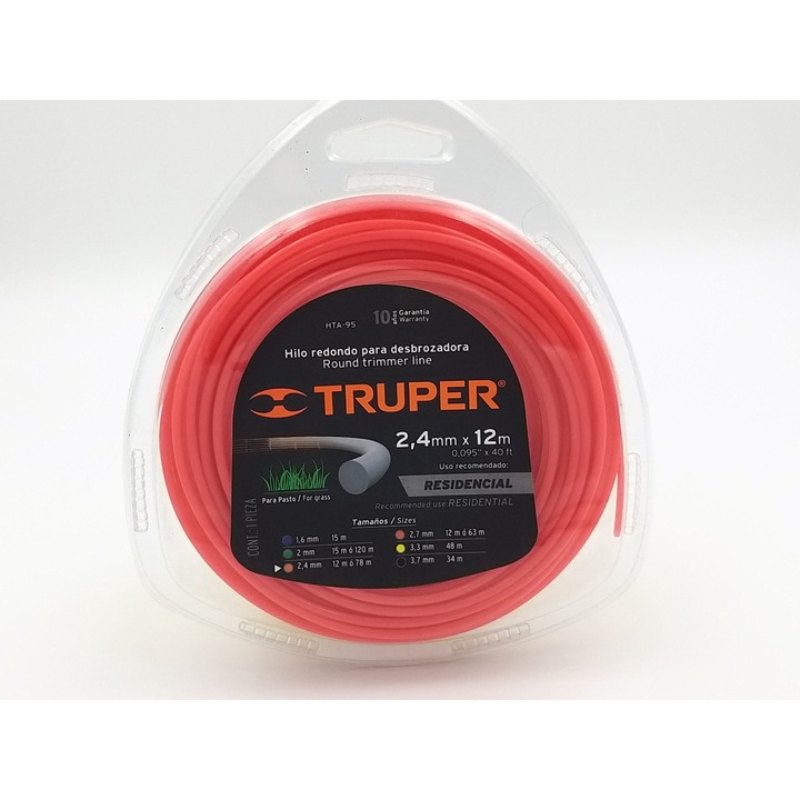 Fűkasza damil, vágódamil, 2,4mm X 12m