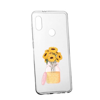 Husa Floarea-soarelui, pentru Huawei Y7 2019, rezistenta la uzura, anti-alunecare, din silicon Premium, 639 Husa Floarea-soarelui, pentru Huawei Y7 2019, rezistenta la uzura, anti-alunecare, din silicon Premium, 639