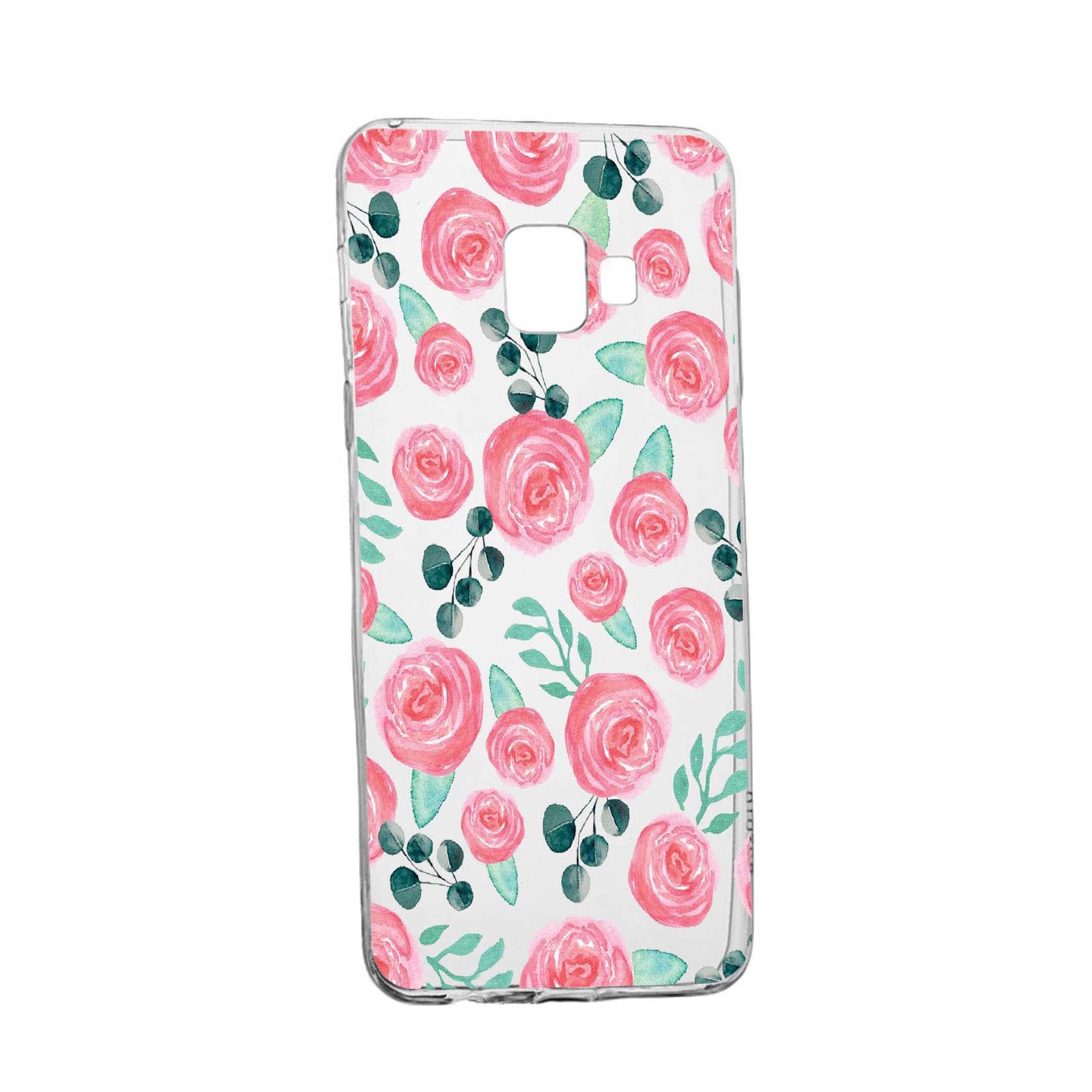Husa Rose Pattern, pentru Samsung Galaxy A3 2016, rezistenta la uzura, anti-alunecare, din silicon Premium, 640