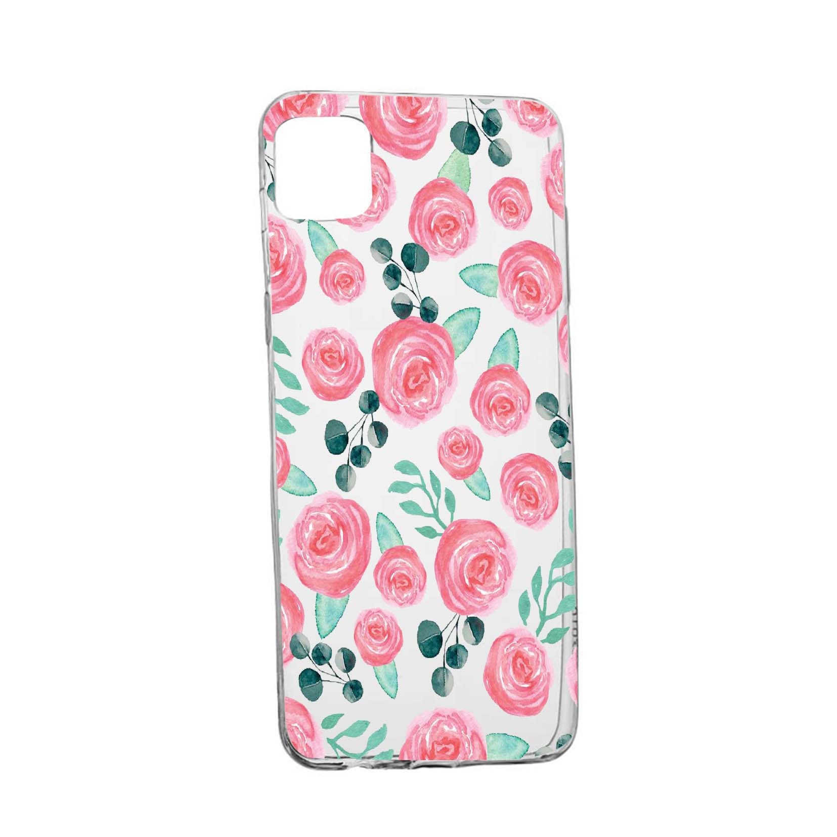 Husa Rose Pattern, pentru Apple iPhone 11 Pro Max, rezistenta la uzura, anti-alunecare, din silicon Premium, 640