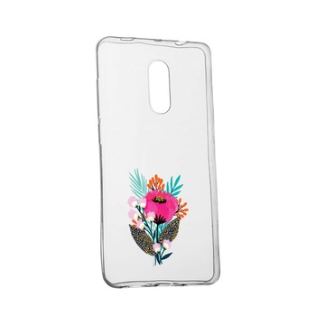 Husa Flowers, pentru LG Q7, rezistenta la uzura, anti-alunecare, din silicon Premium, 641 Husa Flowers, pentru LG Q7, rezistenta la uzura, anti-alunecare, din silicon Premium, 641