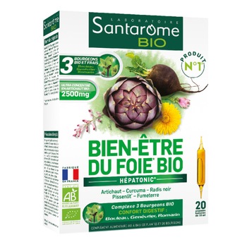 Supliment alimentar Hepatonic Bio Santarome, 20 fiole Supliment alimentar Hepatonic Bio Santarome, 20 fiole