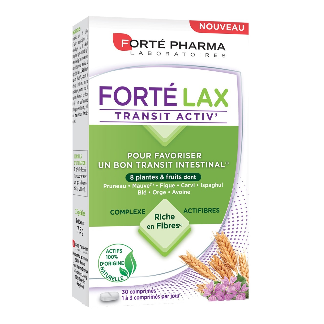 Supliment alimentar ForteLax Fortepharma, 30 capsule