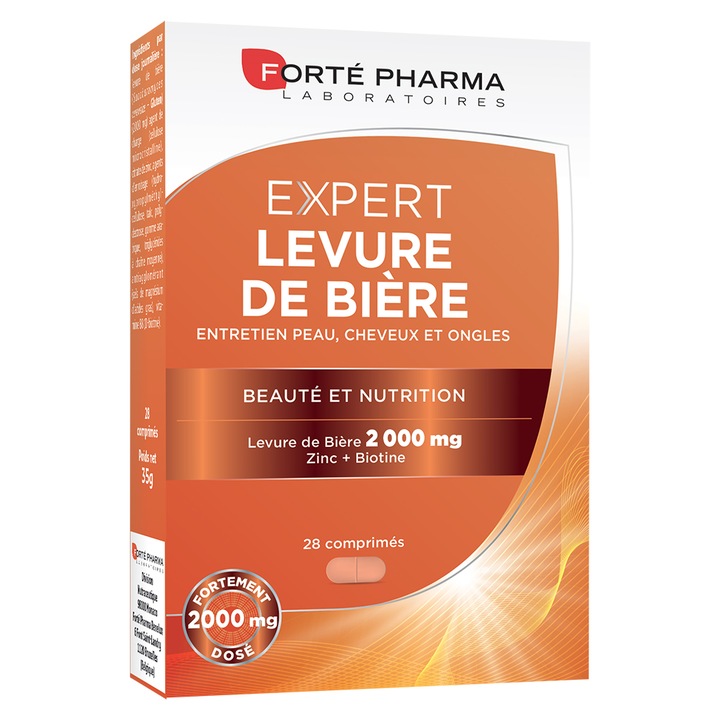 Supliment alimentar Expert Levure de Biere 2000 Fortepharma, 28 tablete