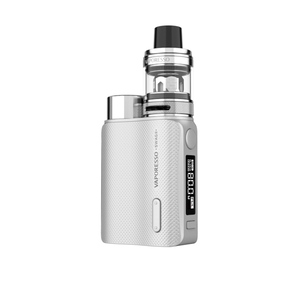 Kit Tigara Electronica Vaporesso Swag II ,Atomizor NRG PE ,80W ,3.5 ml ,Argintiu