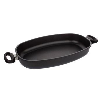 Tava pentru friptura, aluminiu, 40 x 24 cm - AMT Gastroguss Tava pentru friptura, aluminiu, 40 x 24 cm - AMT Gastroguss