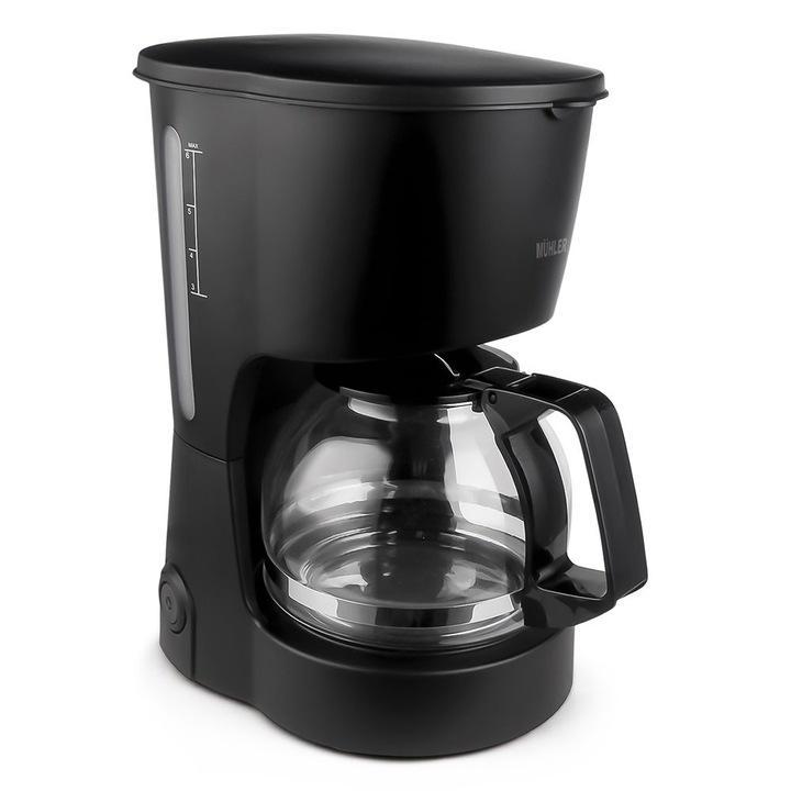 Кафеварка Muhler MCM-1080, 600W, 4-6 чаши кафе, Черен