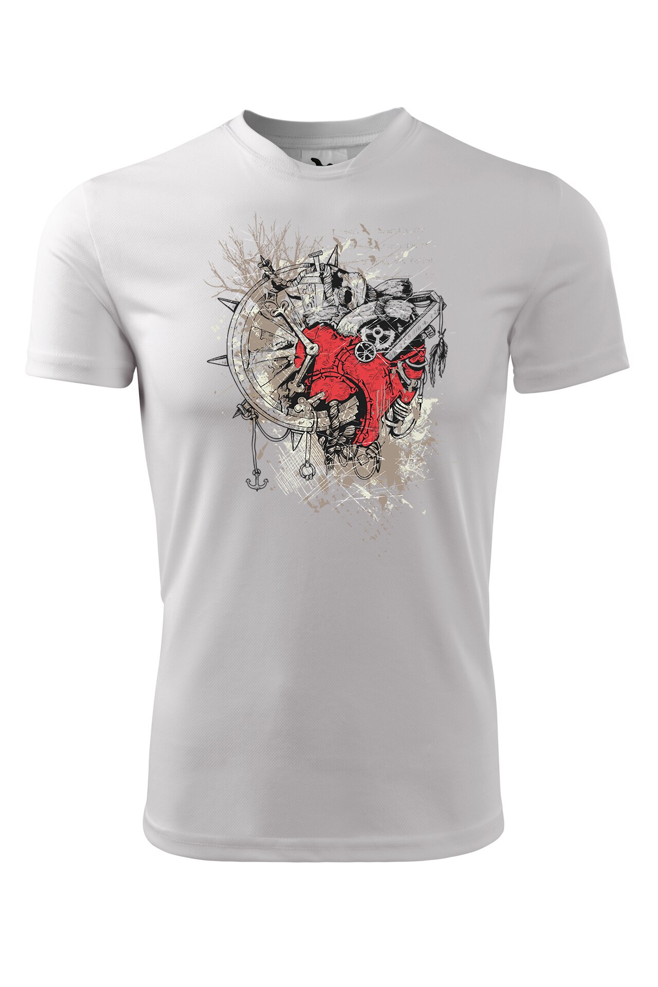 Tricou personalizat, Ceas Navigator, Adler, Alb