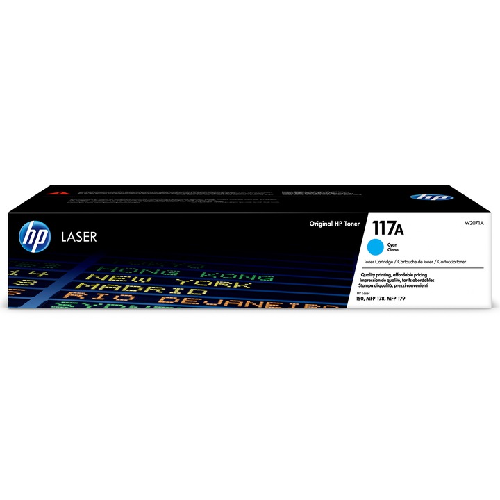 HP 117A W2071A Tonerkazetta, cián