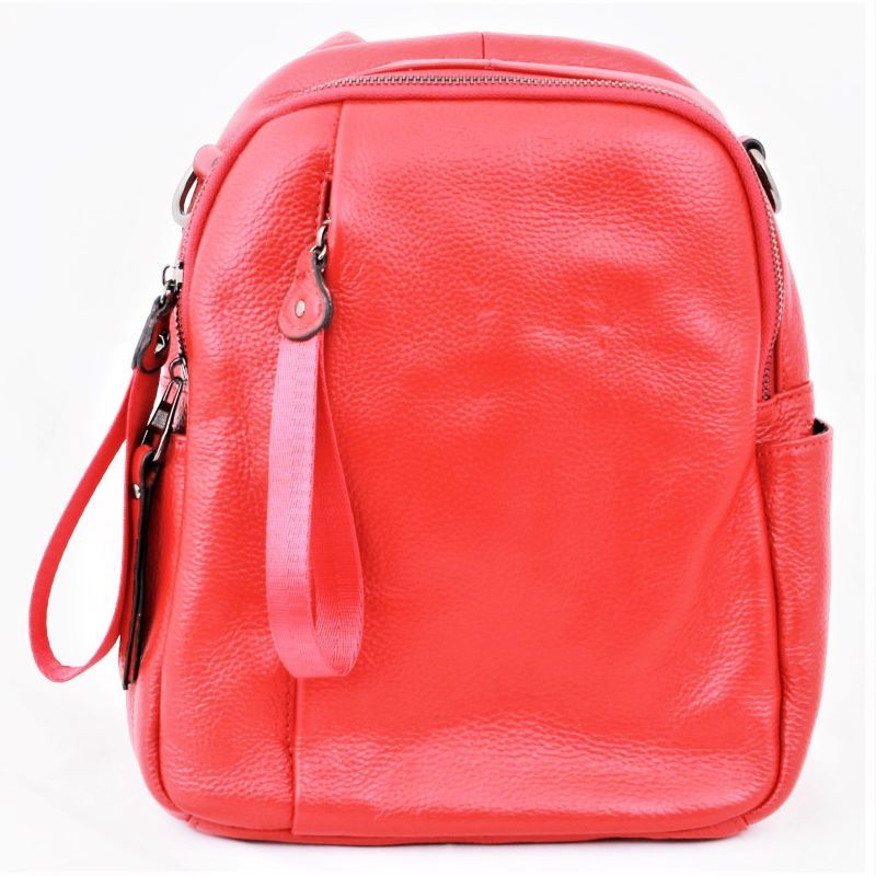 Rucsac dama, Caza Pelletteria, Rosu, piele naturala