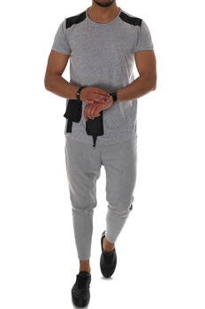 Tricou gri, model pentru barbati, asimetric, A9157, slim fit, Gri Tricou gri, model pentru barbati, asimetric, A9157, slim fit, Gri