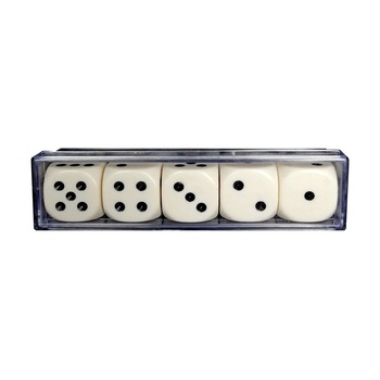 Set zaruri, marime 22 mm, 5 bucati pe set Set zaruri, marime 22 mm, 5 bucati pe set