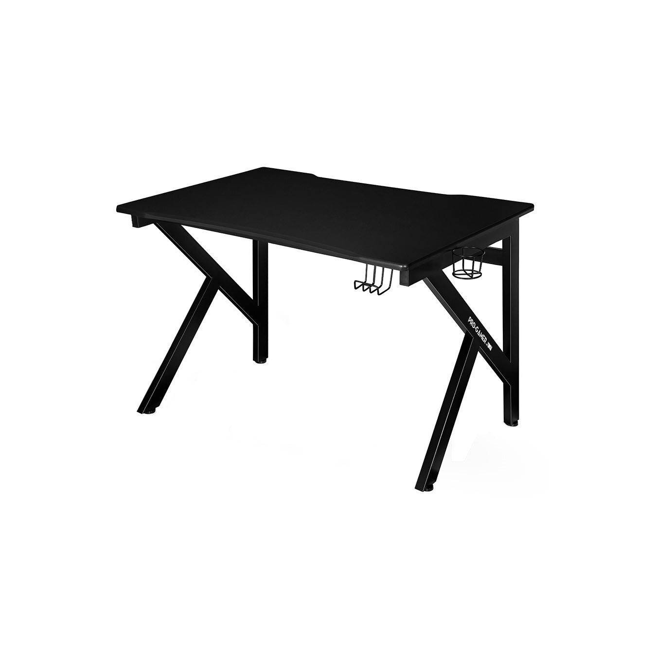 Birou gaming PRO-GAMER D-1000, 76x75x116 cm, Negru