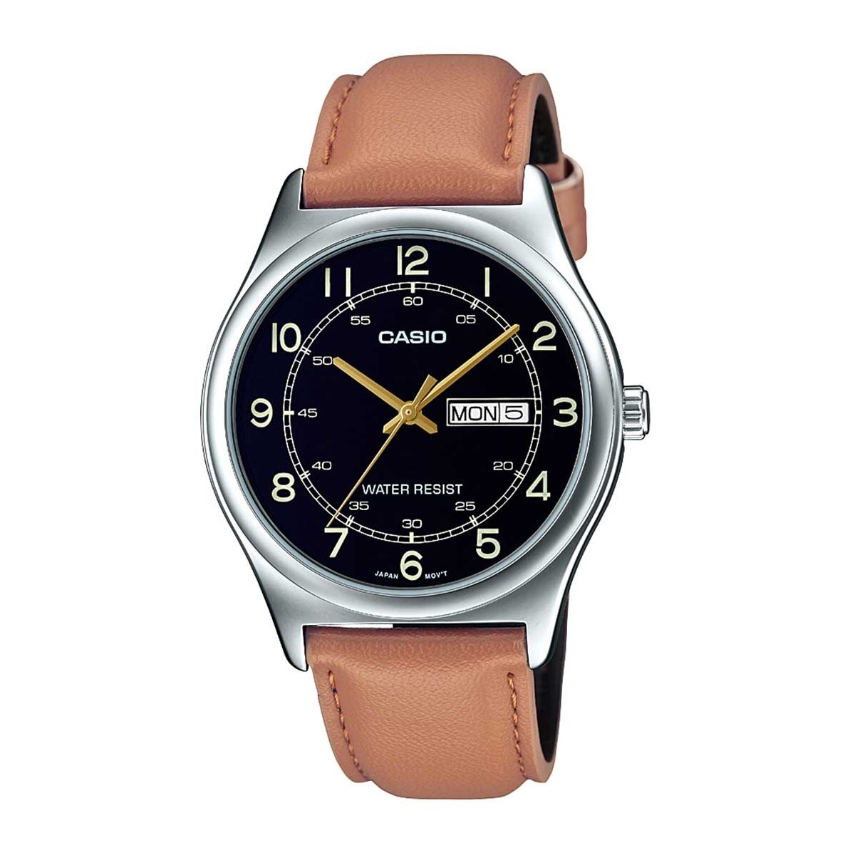 Ceas Casio MTP-V006L Enticer Day and Date Display, Alb