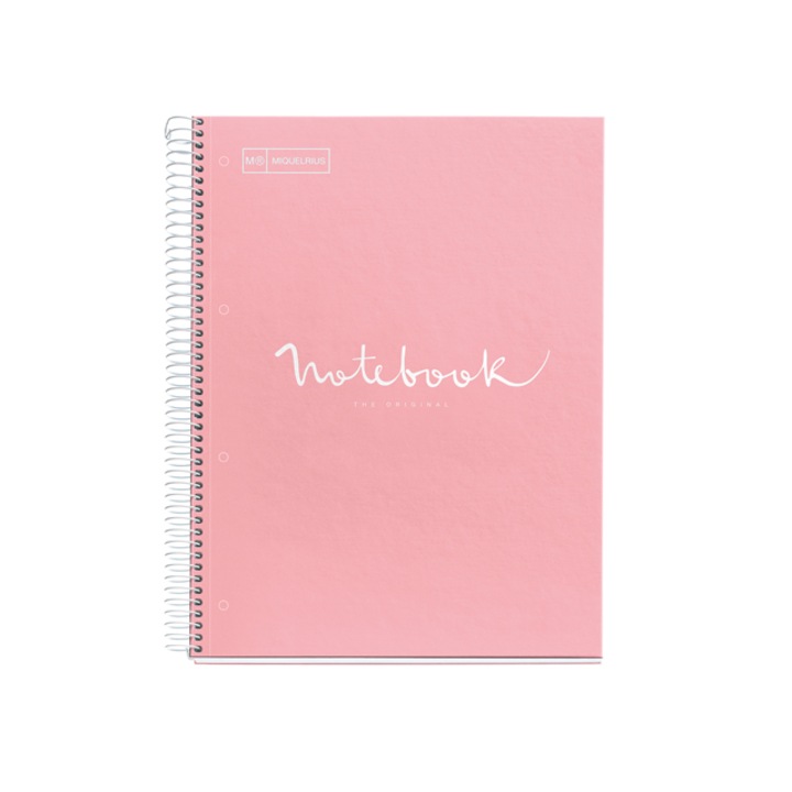 Caiet A4, linii, 80 file, Emotion Pink, Miquelrius