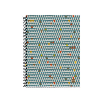 Caiet Miquelrius, Ecotriangles, reciclat A4, patratele, 120 file Caiet Miquelrius, Ecotriangles, reciclat A4, patratele, 120 file