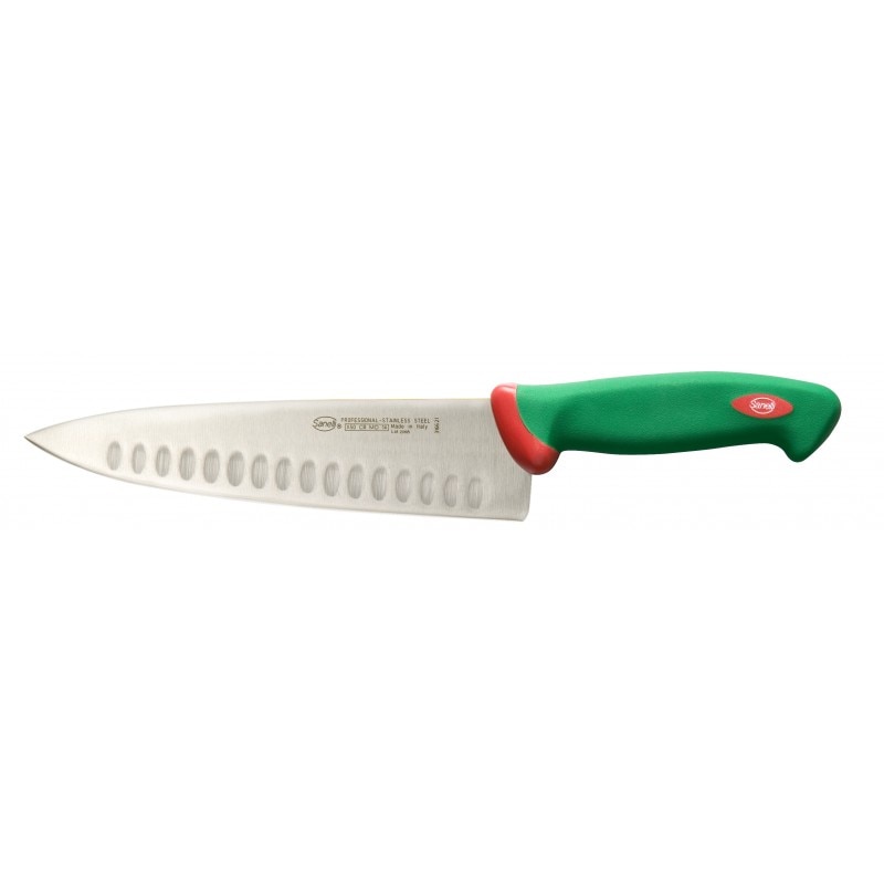 Cutitul bucatarului cu alveole, maner ergonomic antiderapant, linia Sanelli Premana, 21 cm