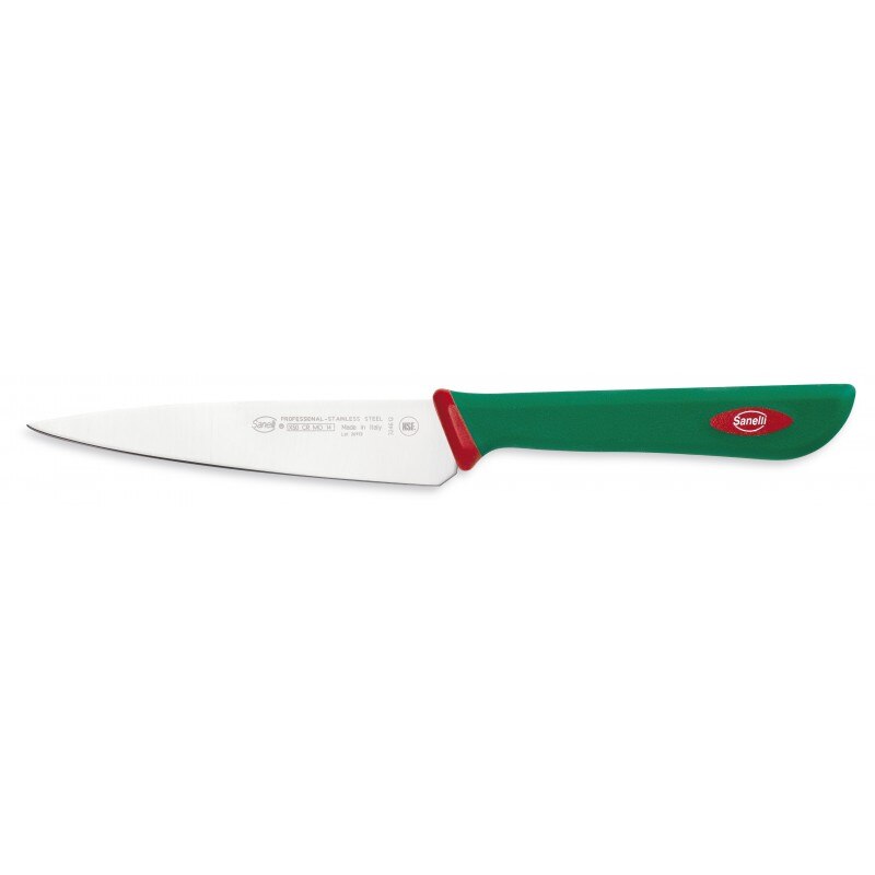 Cutit prelucrare legume/fructe, maner ergonomic antiderapant, linia Sanelli Premana, 12 cm