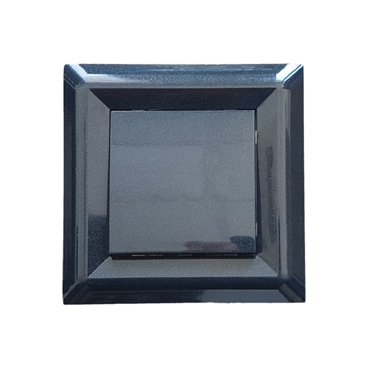 Intrerupator Simplu LB Light Softline Cu Led, 10А, 250V, Negru Perlat