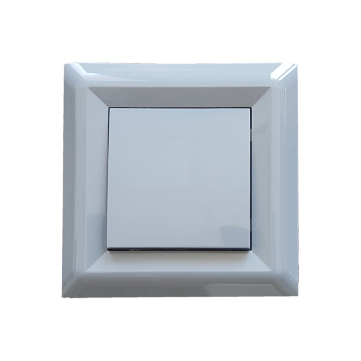 Ключ Единичен LB Light Softline с Led Индикация, 10А, 250V, Сив