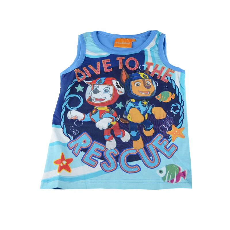 Tricou fara maneca baieti Paw Patrol Setino 980-308, Multicolor