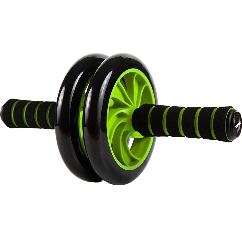 Roata dubla Fitness Zipro, Negru/Verde