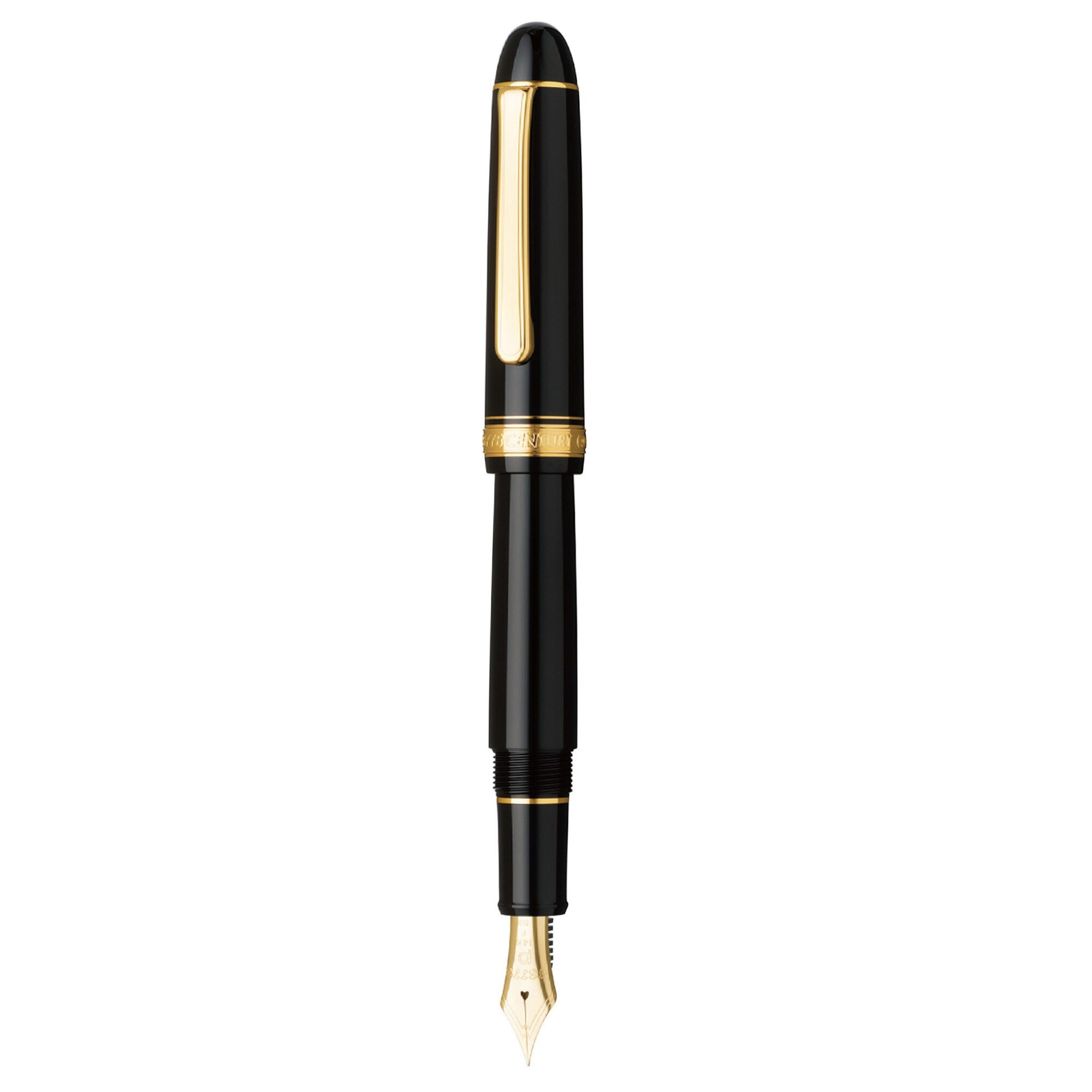 Stilou Platinum Century #3776 Black in Black, penita F - eMAG.ro