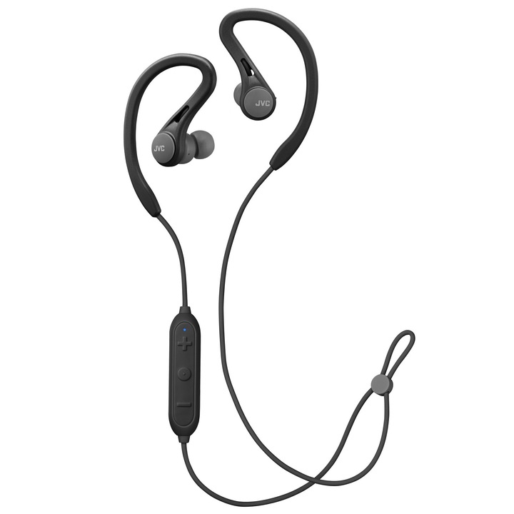 JVC Fülhallgató, HA-EC25W-BU, Vezeték nélküli, Bluetooth, Mikrofon, 6,5 óra, Fekete