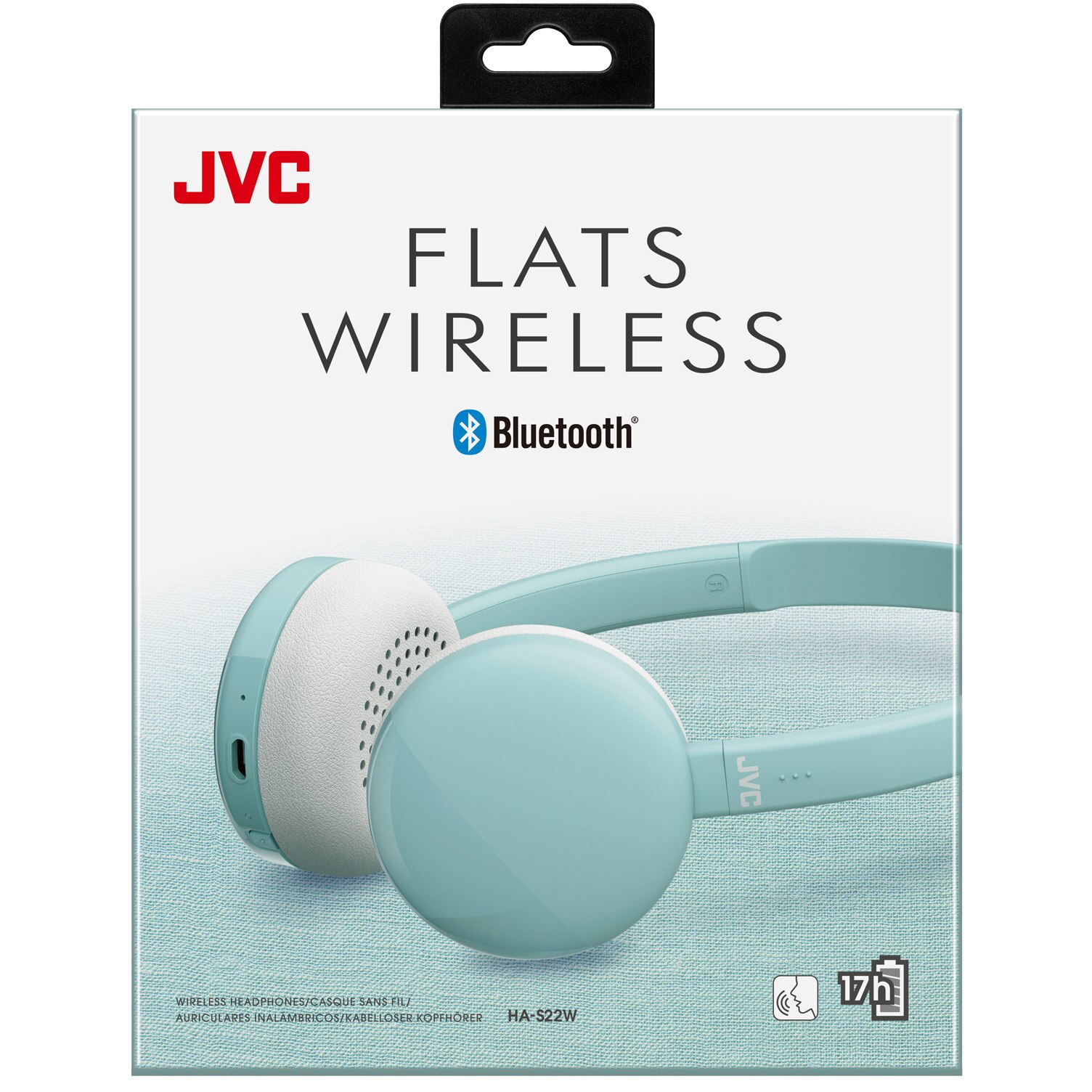 Слушалки onear Bluetooth JVC HAS22WZU, Ултра леки, Син eMAG.bg
