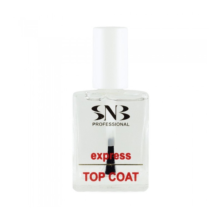 Top de sigilare a lacului de unghii Top Coat Express, SNB Professional, 15ml