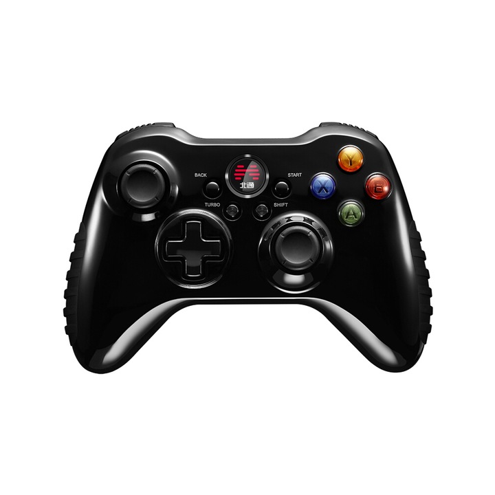 Vezeték nélküli játékvezérlő Betop Asura2 BTP-2185T2, kompatibilis PC-vel, Androiddal és PS3-mal, fekete