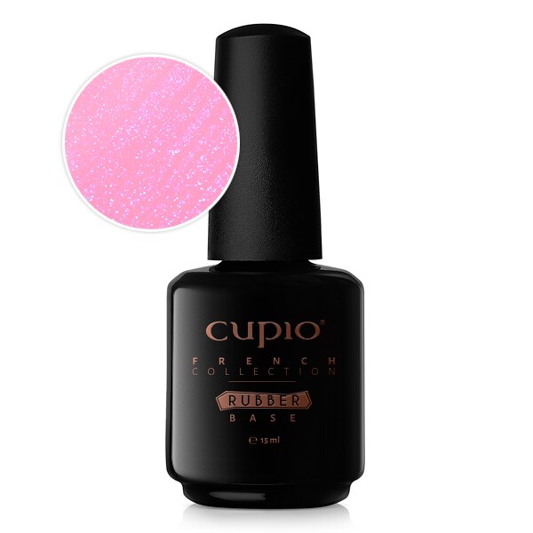 Oja Rubber Cupio French Collection - Flamingo Shimmer Blue 15ml