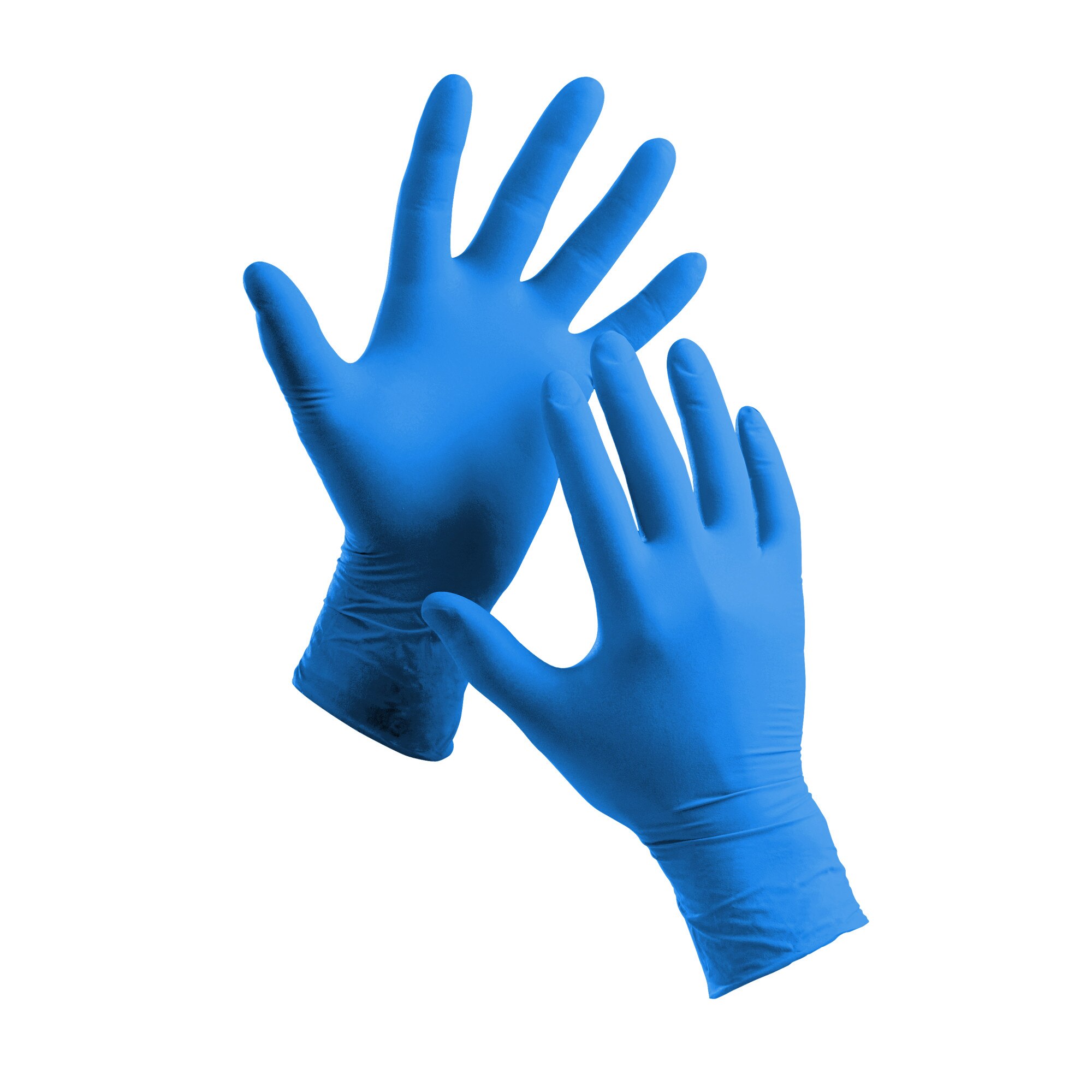 Manusi nepudrate de unica folosinta pentru protectia muncii, Spoonbill light, cutie 200 bucati, marime XL (10), nitril, albastru