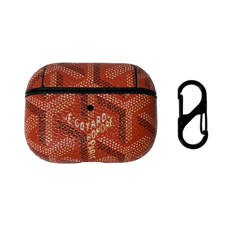 Husa suport din piele cu model pentru Apple AirPods Pro, Multicolor, BBL1505