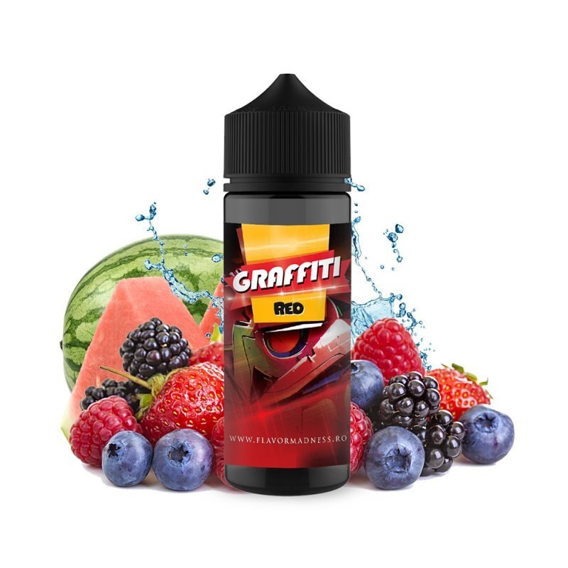 Lichid Flavor Madness - Graffiti Red ,100ml ,0mg/ml