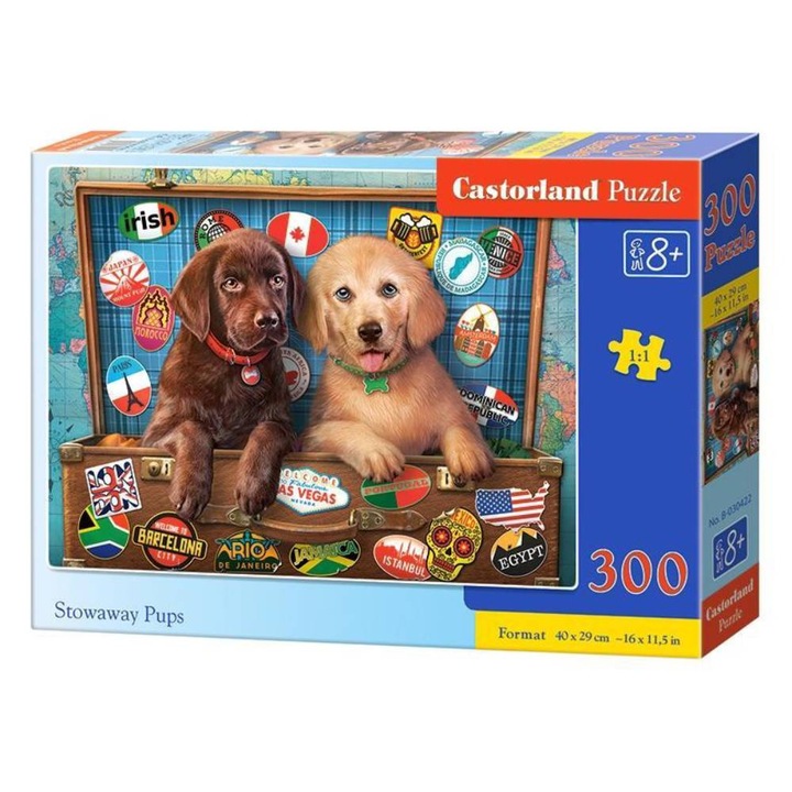 Puzzle Castorland, Stowaway Pups, 300 piese