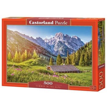 Puzzle Castorland, Summer in the Alps, 500 piese Puzzle Castorland, Summer in the Alps, 500 piese
