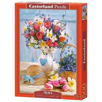 Puzzle Castorland, Spring in Flower Pot, 500 piese