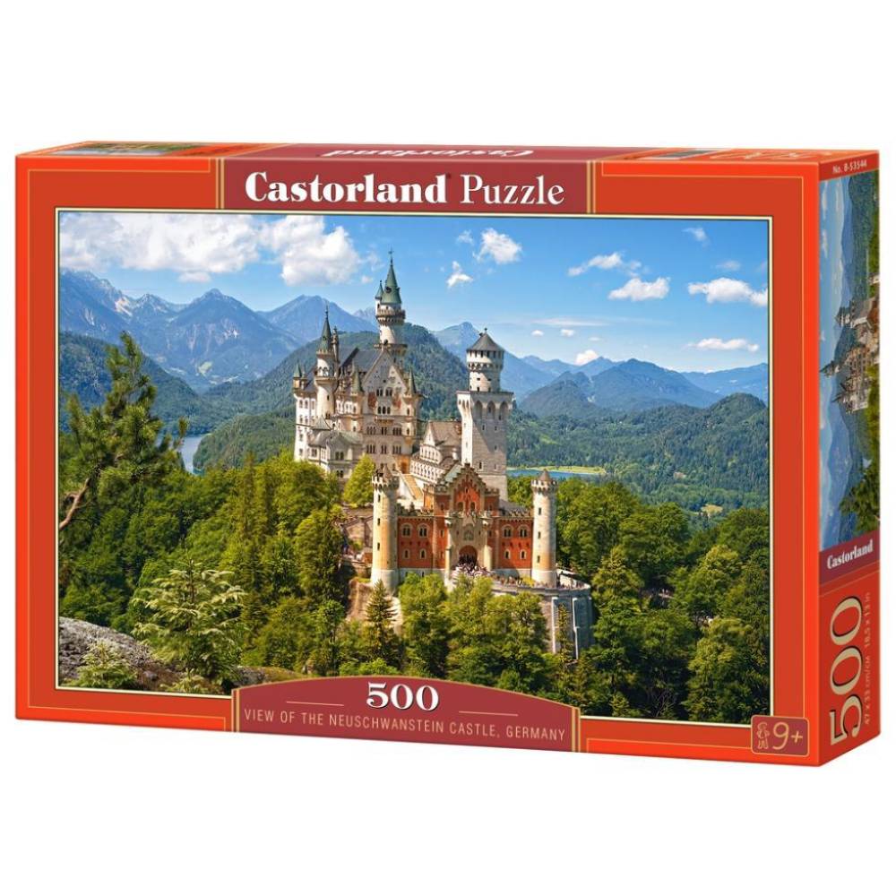 Puzzle Castorland, View of the Neuschwanstein Castle Germany, 500 piese