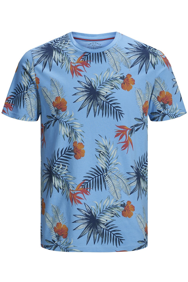 Tricou, Jack&Jones, Albastru azur, L EU